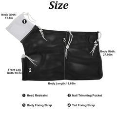 Catcan Cat Bathing Bag nail-trimming use keeps nails manageable during grooming.