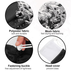 Catcan Cat Bathing Bag soft-polyester mesh provides gentle air flow and quick-dry.