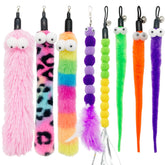 CATENESS cat worm toy refills 8-piece set for engaging indoor playtime