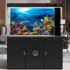 CaterRina colorful coral reef backdrop provides lifelike depth for reef tanks