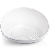 CatGuru cat food bowl ceramic white provides stylish, easy-clean dining for indoor cats.