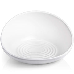 CatGuru cat food bowl ceramic white provides stylish, easy-clean dining for indoor cats.