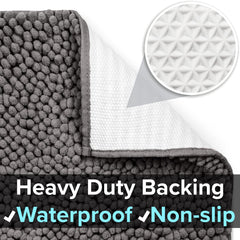 CatGuru Litter Mat waterproof backing protects floors from spills