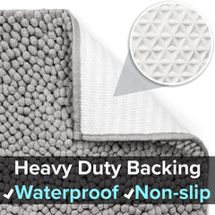 CatGuru litter mat non-slip backing stays flat during use.