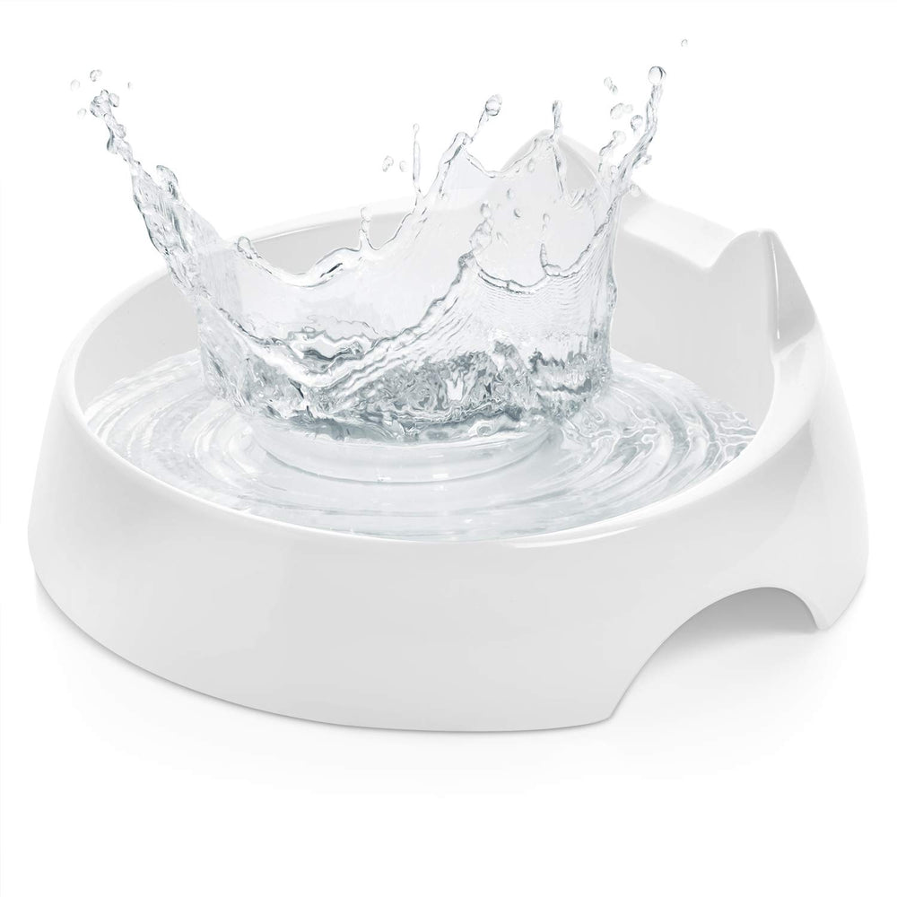 CatGuru whisker-relief water bowl Marshmallow keeps whiskers comfortable while drinking