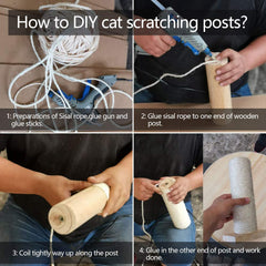 CAThrone sisal rope set includes sisal ball toy as a thoughtful gift for cats.