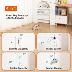 Catisfy Cat Wand Toy uses chemical-free feathers for safe sniff-friendly sessions