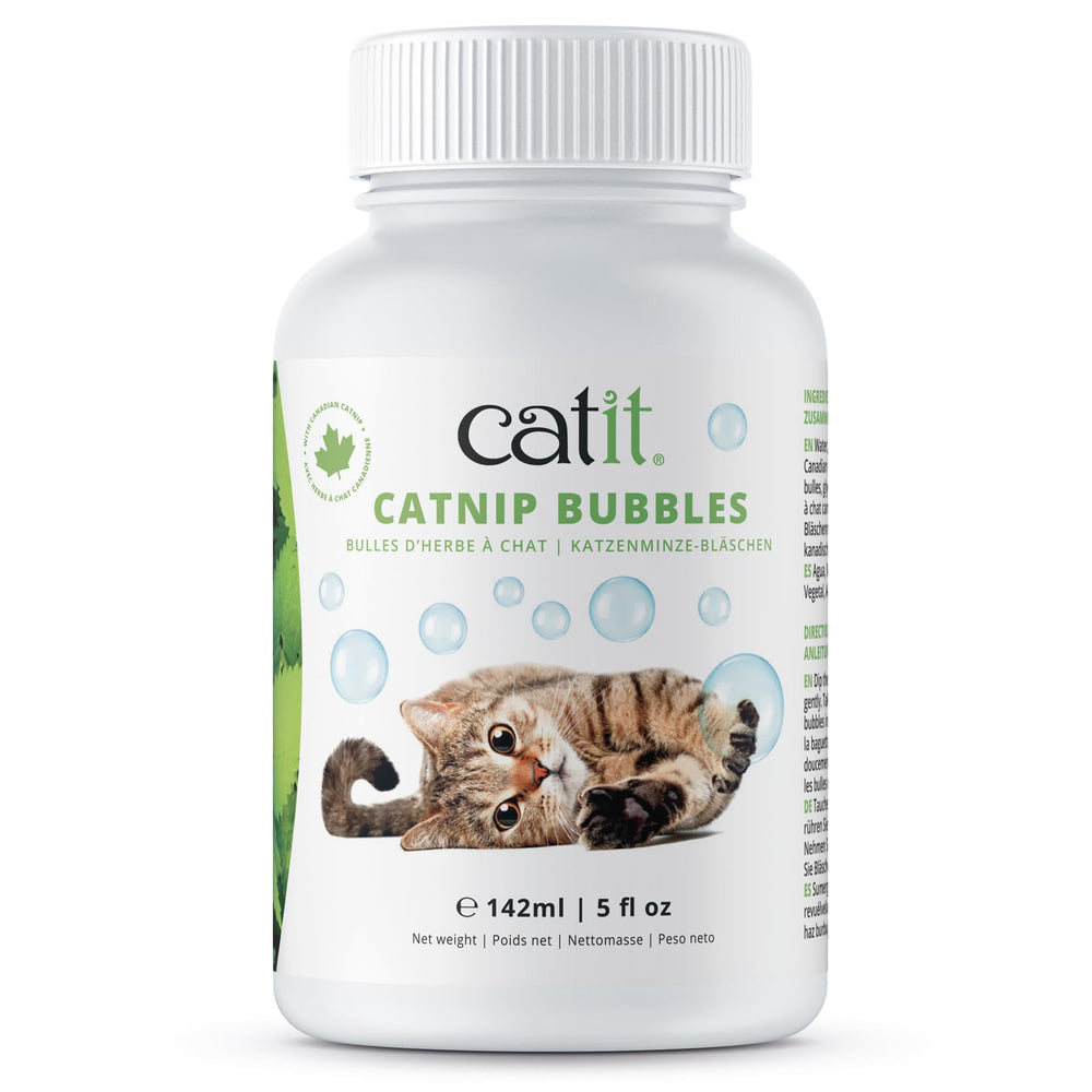 Catit Catnip Bubbles wand-stir-blow for interactive indoor-outdoor play