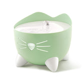 Catit PIXI fountain calm flow option provides easy sipping with whisker-friendly surface.