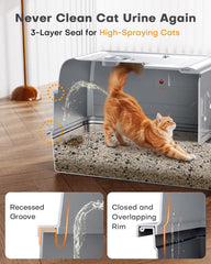 Catlike 152L charcoal-filter chamber highlights odor control for multi-cat homes