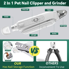 CATPICK cat nail trimmer with LED light enables precise grooming.