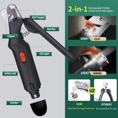 CATPICK dog nail trimmer with LED light enables safe grooming.