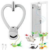 CATPICK doorway flying bird toy in action for indoor cat enrichment.