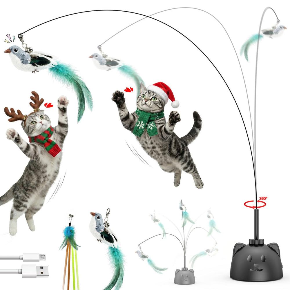 Catpick Joy 360spin-toy engages cats with steady rotation for interactive indoor fun.