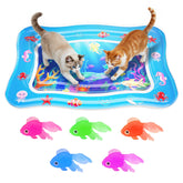 Catpick Joy Cat Water Mat with floating fish for gentle indoor enrichment.