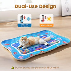 Catpick Joy Water Mat leak-proof seal prevents spills and keeps play tidy.