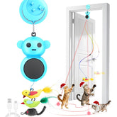 Catpick joy doorway setup demonstrates easy indoor installation that promotes daily exercise for cats.
