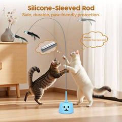 Catpick Joy replaceable-feathers extend play with fresh attachments.
