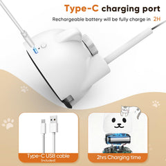 CATPICK USB-rechargeable cat toy for endless sessions.
