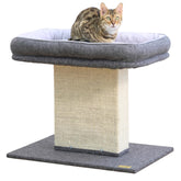 Catry Mellow 2-Level Cat Tree base provides sturdy lounging space for cats.