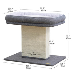 Catry Mellow washable felt bed is easy to refresh between adventures.