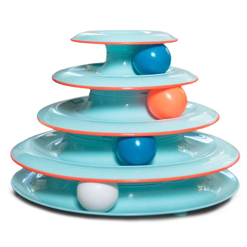 Catstages Chase Meowtain 4-Tier front view for indoor cat enrichment.