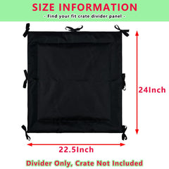 Cawvox 7-tie fastening crate divider panel demonstrating secure, slip-free installation.