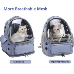 Cawypety cat backpack foldable design saves space for travel and storage.