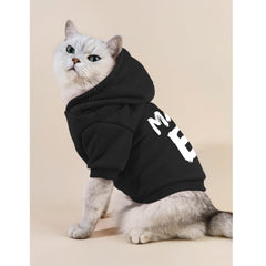 Cayxatiu cat hoodie back view black highlighting Mama' Boy design