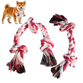 Cdyzqikm dog rope toy 2-pack pink 13-7in ideal for gentle chewing and interactive play.