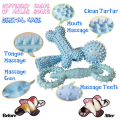 Cdyzqikm Puppy Teething Dumbbell Blue promotes interactive play.