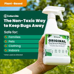 Cedarcide Original pet-safe use on pets and home.