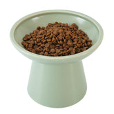 CEEFU extra wide bowl front view shows whisker-friendly design for easy meals