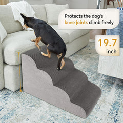 Ceekliybear dog stairs with non-slip bottom ensures stable indoor use.