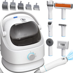 Ceenwes 3L dust box detaches for quick, clean pet grooming sessions.