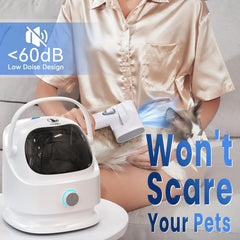 Ceenwes dog grooming vacuum with adjustable suction levels for gentle grooming.