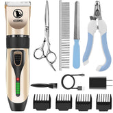 Ceenwes power display dog clippers front view with cordless design for easy grooming.