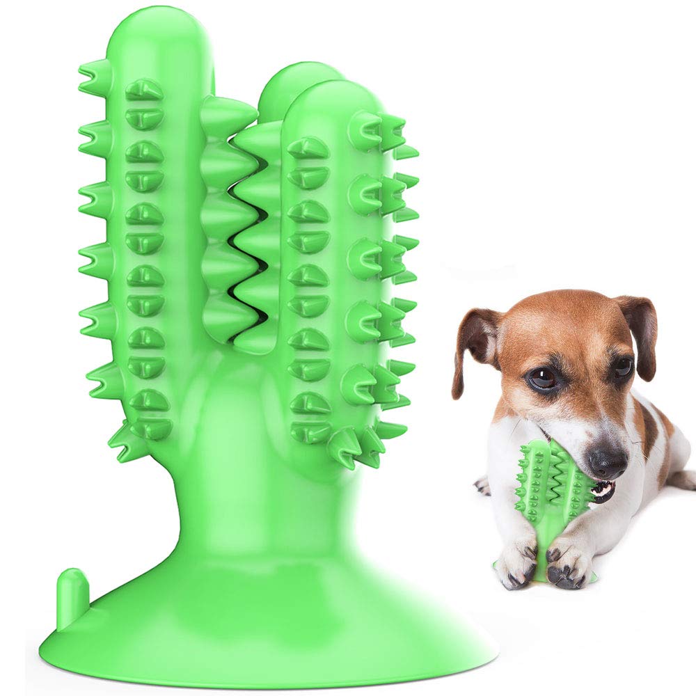 CEESC dog toothbrush chew toy front view shows easy brushing-friendly design for daily use