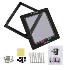 CEESC extra large cat door 4-way switch modes illustrate flexible access options.