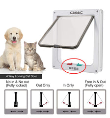 CEESC Extra Large Cat Door inner dimensions reveal ample space for larger pets.
