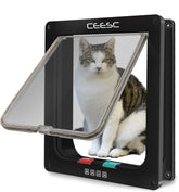 CEESC extra large cat door exterior view shows weatherproof design for easy pet access.
