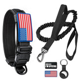 Celifelight tactical dog collar with USA flag design for durable daily use