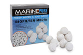 CerMedia MarinePure 1.5-inch sphere close-up showing porous surface for biofiltration.