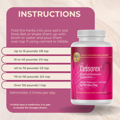 Gold Standard Herbs Cessorex dog coat shine after regular use.