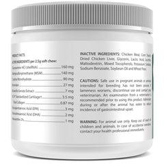 Ceva TRP-Tri-COX bottle with liver-flavored chews for puppy mobility