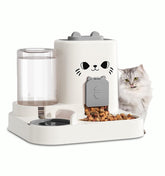 CEYE Gravity Cat Feeder bucket-to-base setup illustrating 2-in-1 design for small pets at home.