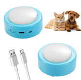 CEYOVISION talking buttons blue set on display for easy pet communication.