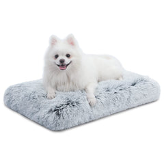 CHAMPETS washable dog bed with removable cover in gray for easy cleaning and cozy naps