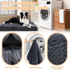 CHAMPETS XL bed showcases dense, high-pile padding for cozy support on floor or crate.