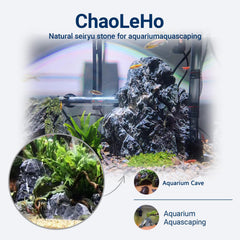 ChaoLeHo Seiryu stones used in aquarium scapes for natural ambience.